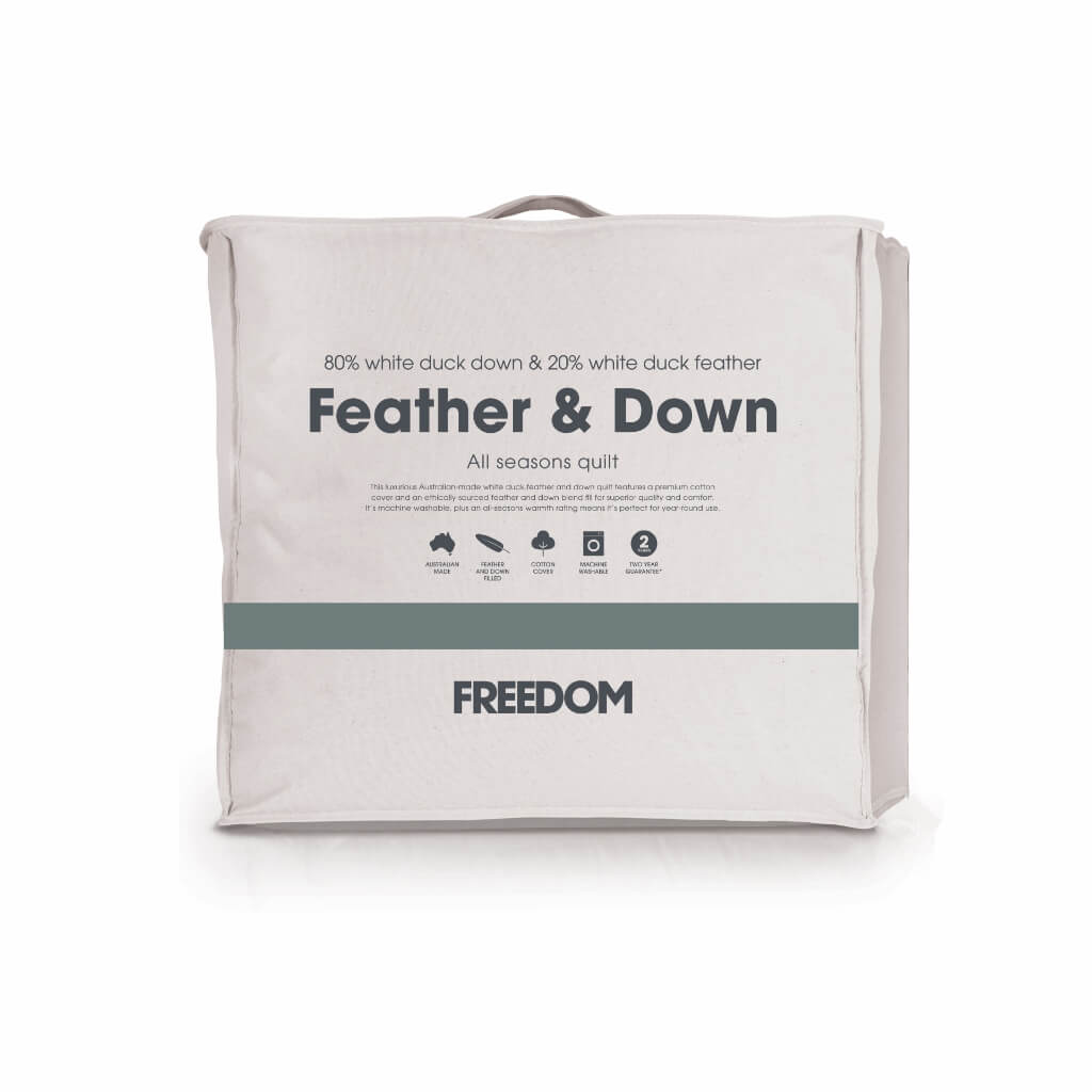 Feather and down quilt best sale